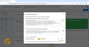 دریافت کدهای Google Tag Manager